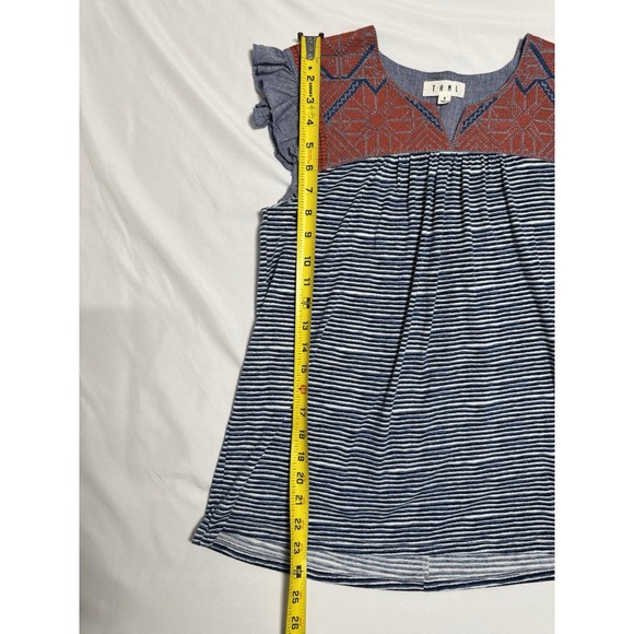 THML Anthropologie Embroidered Top Bohemian Womens Size Small - Picture 5 of 6